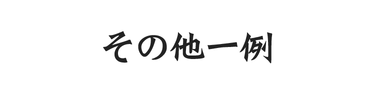 その他一例